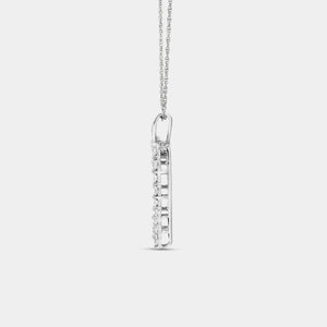 Gilded 1/2 Carat Lab-Grown Diamond Heart-Shaped Bail Pendant