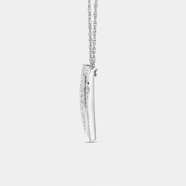 Gilded 1/2 Carat Lab-Grown Diamond Petite Heart-Shaped Necklace