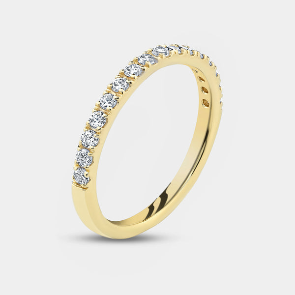 1 and 3/4 Carat Lab-Grown Diamond Engagement Ring Set with a Round-Shaped Center and a Cushion Halo — GILDED New York