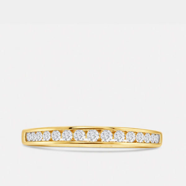 1/4 Carat Lab-Grown Diamond Channel-Set Classic Band — GILDED New York