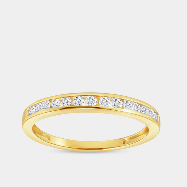 1/4 Carat Lab-Grown Diamond Channel-Set Classic Band — GILDED New York