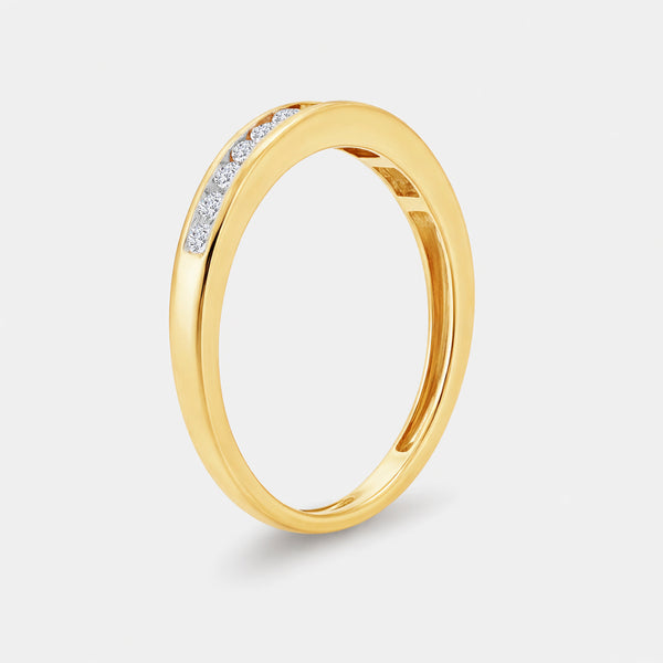 1/4 Carat Lab-Grown Diamond Channel-Set Classic Band — GILDED New York