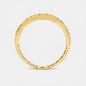 Gilded 1/4 Carat Lab-Grown Diamond Channel-Set Classic Band