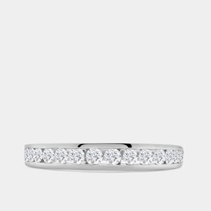 Gilded 1/2 Carat Lab-Grown Diamond Channel-Set Classic Band
