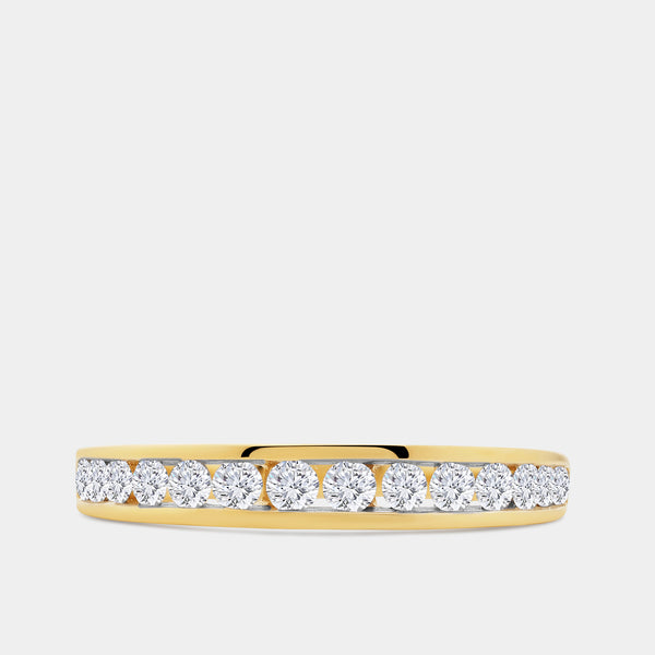 1/2 Carat Lab-Grown Diamond Channel-Set Classic Band — GILDED New York
