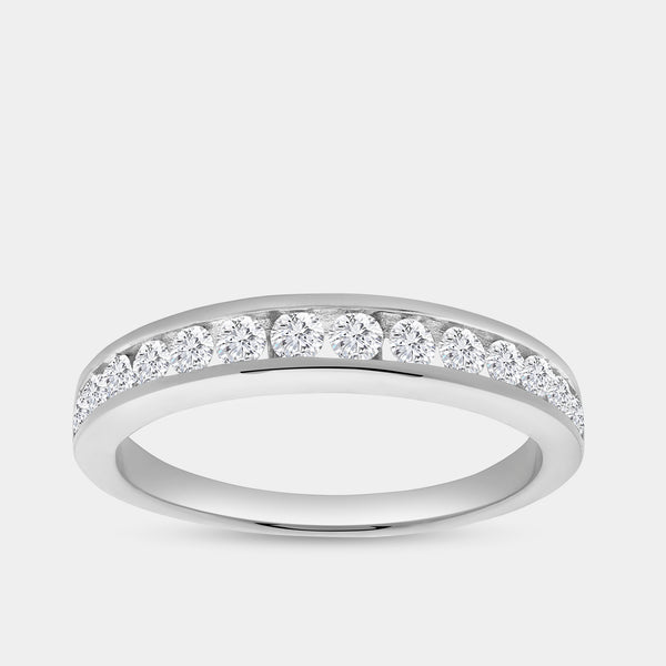 1/2 Carat Lab-Grown Diamond Channel-Set Classic Band — GILDED New York