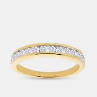 1/2 Carat Lab-Grown Diamond Channel-Set Classic Band — GILDED New York