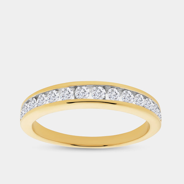 1/2 Carat Lab-Grown Diamond Channel-Set Classic Band — GILDED New York
