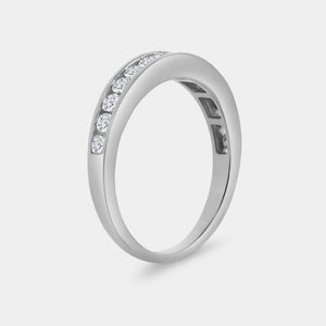 Gilded 1/2 Carat Lab-Grown Diamond Channel-Set Classic Band