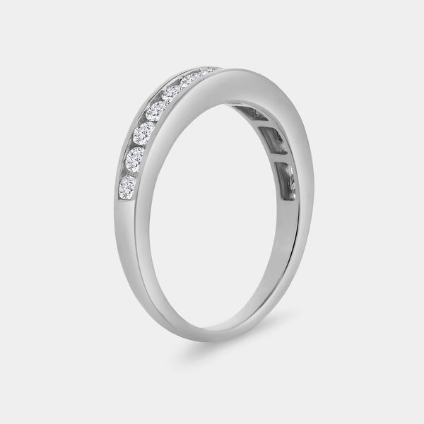 1/2 Carat Lab-Grown Diamond Channel-Set Classic Band — GILDED New York