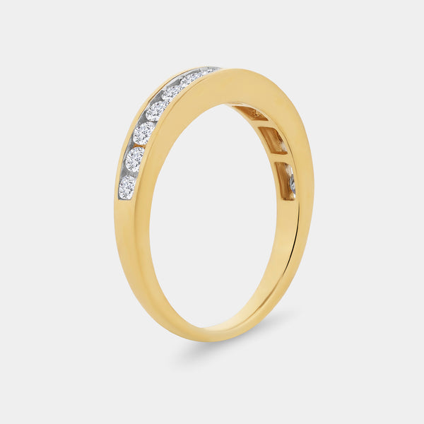 1/2 Carat Lab-Grown Diamond Channel-Set Classic Band — GILDED New York