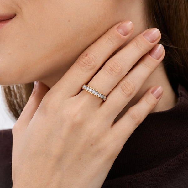 1 Carat Lab-Grown Diamond Channel-Set Classic Band — GILDED New York