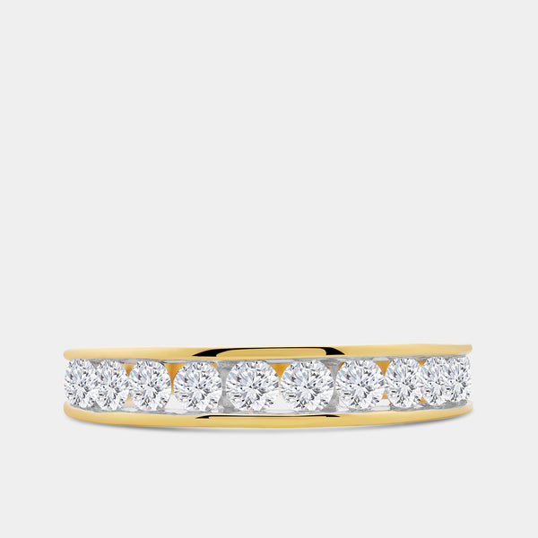 1 Carat Lab-Grown Diamond Channel-Set Classic Band — GILDED New York