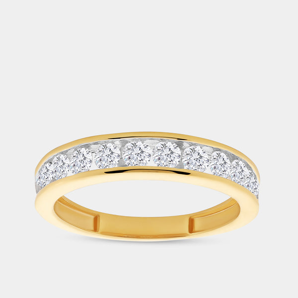 1 Carat Lab-Grown Diamond Channel-Set Classic Band — GILDED New York