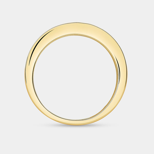 Gilded 1 Carat Lab-Grown Diamond Channel-Set Classic Band