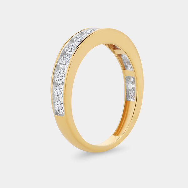 1 Carat Lab-Grown Diamond Channel-Set Classic Band — GILDED New York