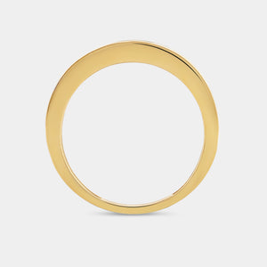 Gilded 1 Carat Lab-Grown Diamond Channel-Set Classic Band