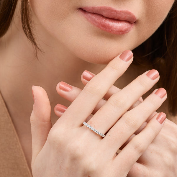 1/2 Carat Lab-Grown Diamond Prong-Set Classic Band — GILDED New York