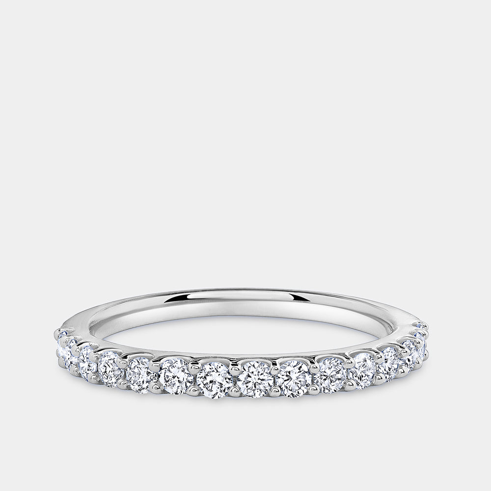 Gilded 1/2 Carat Lab-Grown Diamond Prong-Set Classic Band