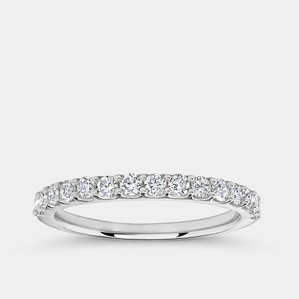 Gilded 1/2 Carat Lab-Grown Diamond Prong-Set Classic Band