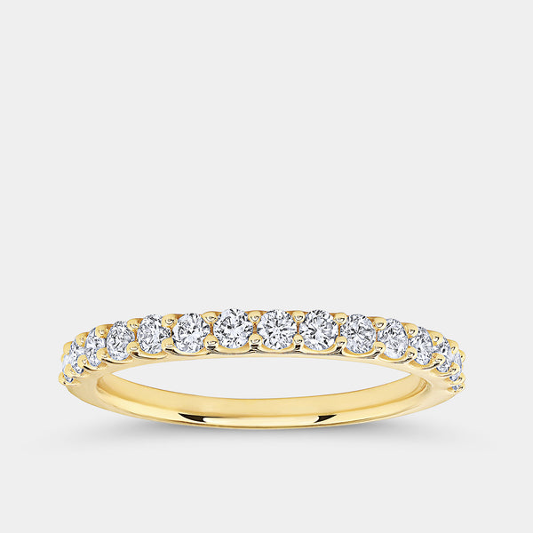 1/2 Carat Lab-Grown Diamond Prong-Set Classic Band — GILDED New York
