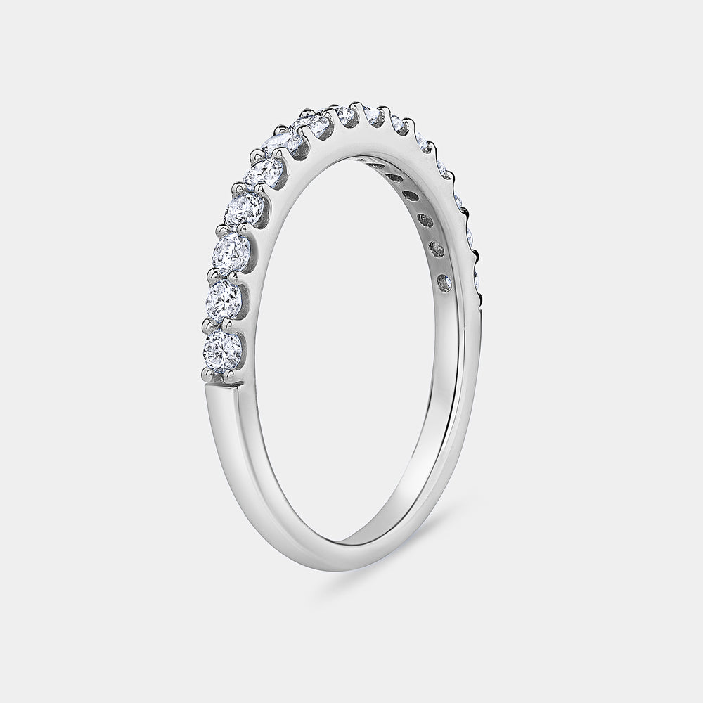 Gilded 1/2 Carat Lab-Grown Diamond Prong-Set Classic Band