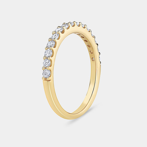 1/2 Carat Lab-Grown Diamond Prong-Set Classic Band — GILDED New York