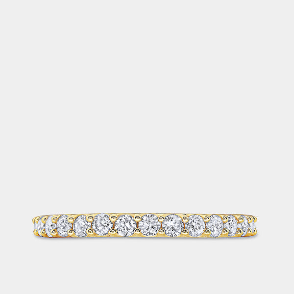 1/2 Carat Lab-Grown Diamond Prong-Set Classic Band — GILDED New York