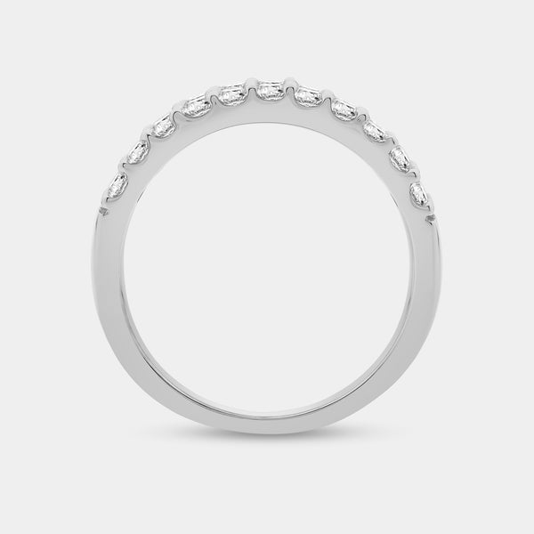 1 Carat Lab-Grown Diamond Three-Row Scallop-Set Anniversary Band — GILDED New York