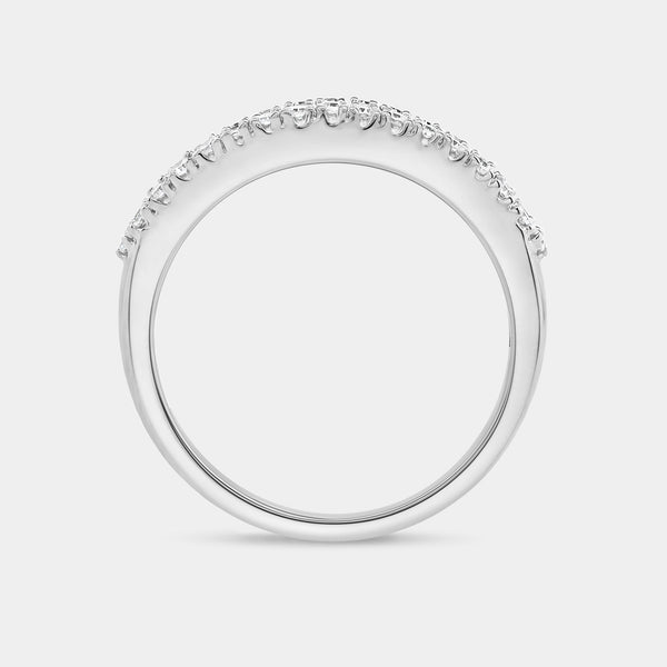 3/4 Carat Lab-Grown Diamond One Row Combination of Channel and Prong-Set Anniversary Band — GILDED New York