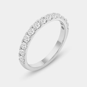 Gilded 3 and 1/2 Carat Lab-Grown Diamond Engagement Ring Set with a Round-Shaped Center and a Cushion Halo