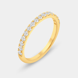 Gilded 2 Carat Lab-Grown Diamond Princess-Cut Halo Bridal Ring Set