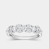 1 Carat Lab-Grown Diamond Round-Shaped Multi-Stone Wedding Band — GILDED New York