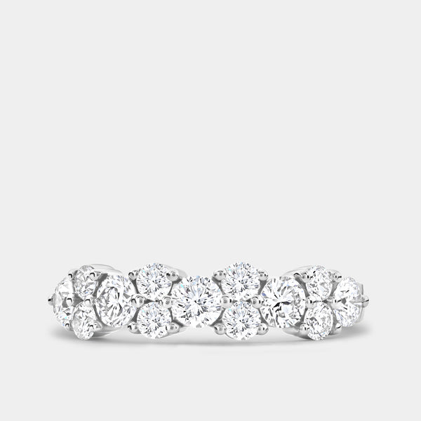 1 Carat Lab-Grown Diamond Round-Shaped Multi-Stone Wedding Band — GILDED New York