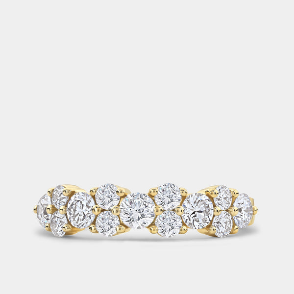 1 Carat Lab-Grown Diamond Round-Shaped Multi-Stone Wedding Band — GILDED New York