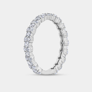 Gilded 1 Carat Lab-Grown Diamond Two Plus One Eternity Ring