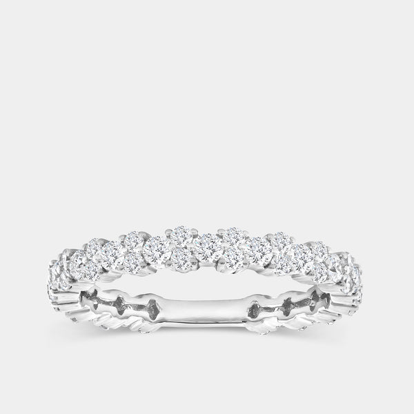 1 Carat Lab-Grown Diamond Two Plus One Eternity Ring — GILDED New York