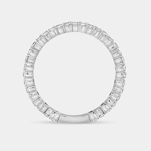 Gilded 1 Carat Lab-Grown Diamond Two Plus One Eternity Ring