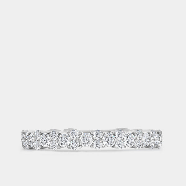 1 Carat Lab-Grown Diamond Two Plus One Eternity Ring — GILDED New York