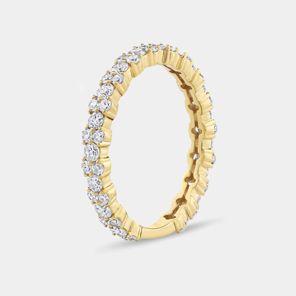 1 Carat Lab-Grown Diamond Two Plus One Eternity Ring — GILDED New York