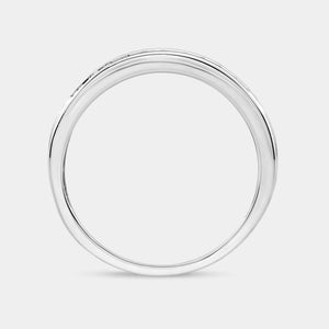 Gilded 1/5 Carat Lab-Grown Diamond Two-Row, Channel-Set Anniversary