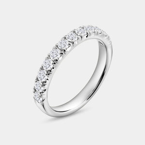 Gilded 3 Carat Lab-Grown Diamond Princess-Cut Solitaire Plus Engagement Set with Composite Sides