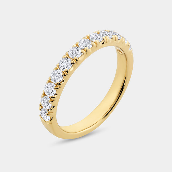3 Carat Lab-Grown Diamond Princess-Cut Solitaire Plus Engagement Set with Composite Sides — GILDED New York