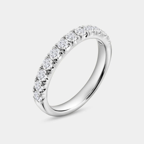 3 Carat Lab-Grown Diamond Princess-Cut Solitaire Plus Engagement Set with Composite Sides — GILDED New York