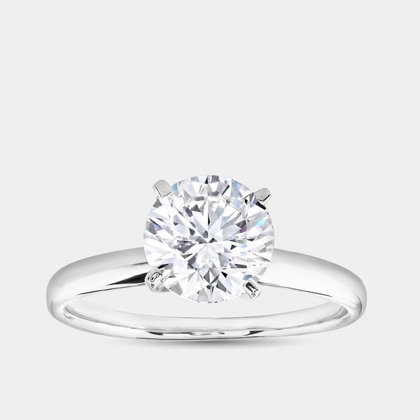 3/4 Carat Lab-Grown Diamond Round-Shaped Classic Solitaire Ring — GILDED New York