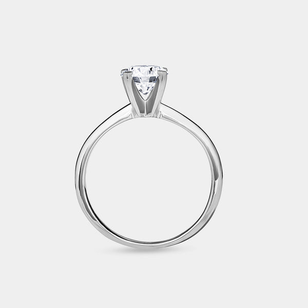 3/4 Carat Lab-Grown Diamond Round-Shaped Classic Solitaire Ring — GILDED New York