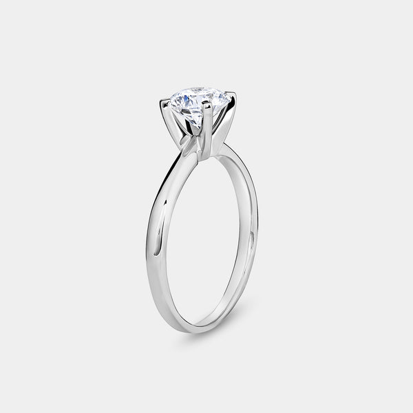 3/4 Carat Lab-Grown Diamond Round-Shaped Classic Solitaire Ring — GILDED New York