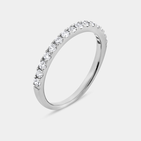 1 and 3/4 Carat Lab-Grown Diamond Round Halo Engagement Ring Set with a Round-Shaped Center — GILDED New York
