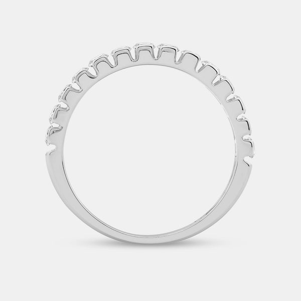 1/2 Carat Lab-Grown Diamond Single-Row Half-Channel-Set Classic Anniversary Band — GILDED New York