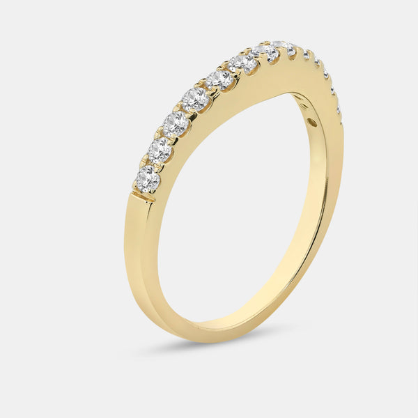 1 and 1/2 Carat Lab-Grown Diamond Princess-Cut Solitaire Plus Engagement Ring Set with Composite Sides — GILDED New York